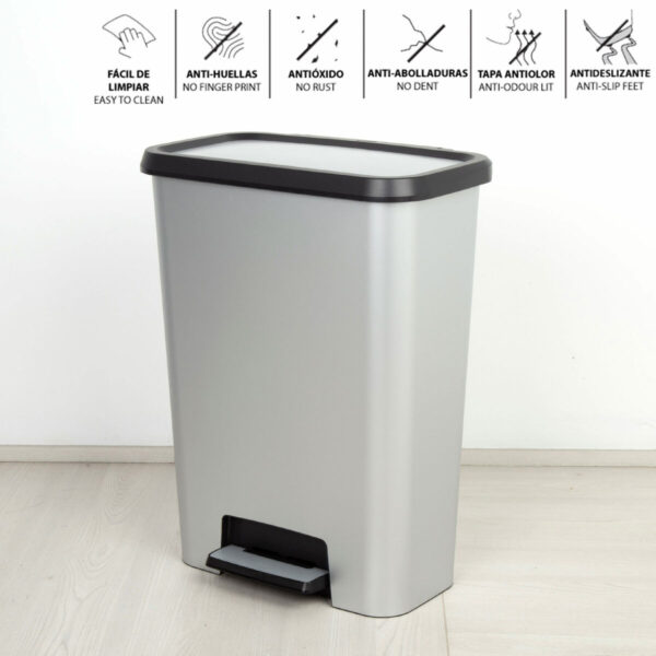 Mülltonne Curver Grau Kunststoff 50 L (5 Stück) – Bild 3