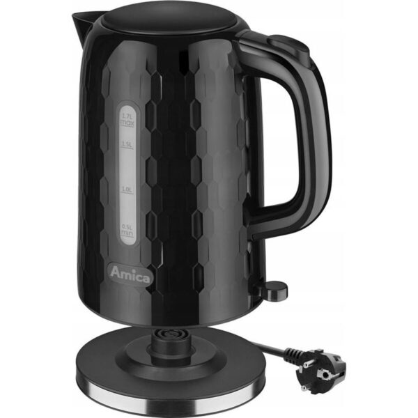 Wasserkocher Amica KM 3010 Schwarz Kunststoff 2200 W 1,7 L – Bild 2