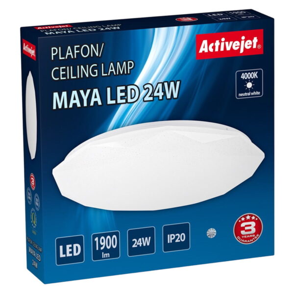 Deckenlampe Activejet AJE-MAYA Weiß 80 24 W – Bild 4