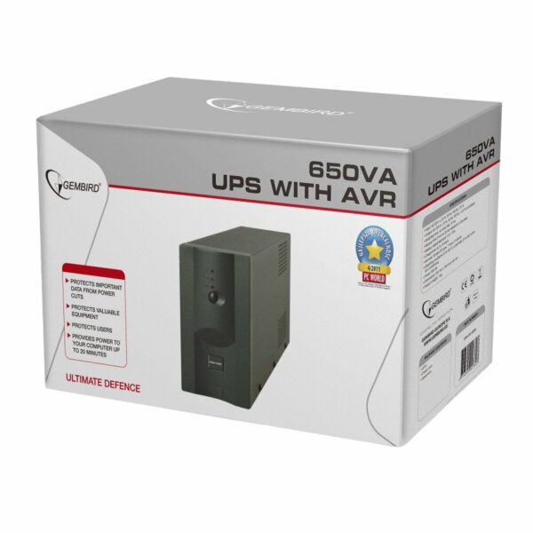 Unterbrechungsfreies Stromversorgungssystem Interaktiv USV GEMBIRD UPS-PC-652A 390 W – Bild 3