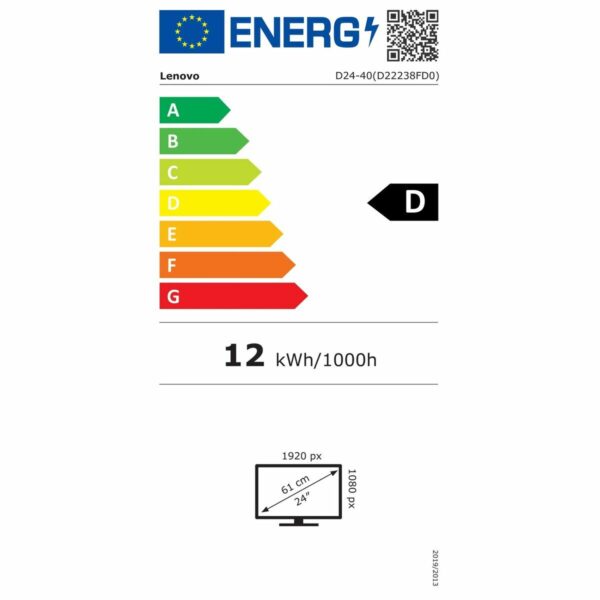 Monitor Lenovo D24-40 Full HD Full HD 23,8" 75 Hz – Bild 4