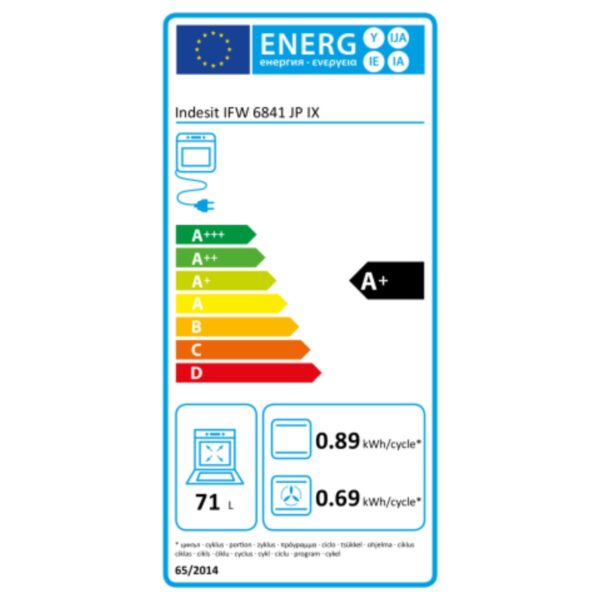 Pyrolytherd Indesit IFW6841JPIX 3300W 71 L – Bild 3