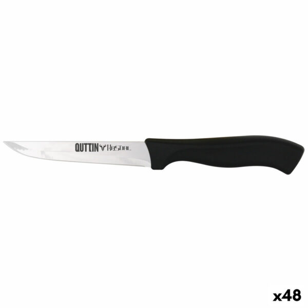 Küchenmesser Quttin Kasual Schwarz Silberfarben 22 x 2 x 1,5 cm Mehrzweck (48 Stück)