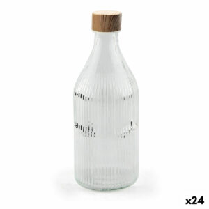 Glas-Flasche La Mediterránea Metall Glas 1 L (24 Stück)