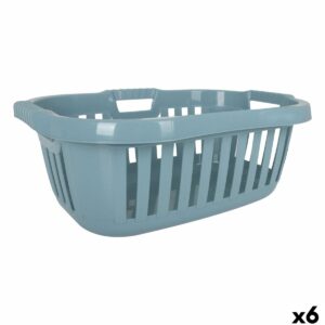 Wäschekorb Tontarelli Hipster Blau 50 L 66 x 44 x 25 cm (6 Stück)