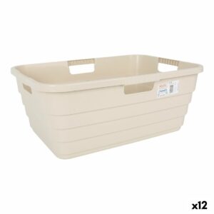 Wäschekorb Tontarelli Maya Beige Kunststoff 54,5 x 37,5 x 22 cm (12 Stück)