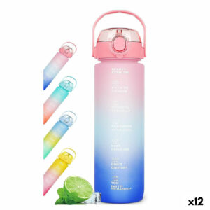 Wasserflasche Bewinner Bunt 600 ml 7,5 X 20 CM (12 Stück)