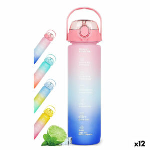 Wasserflasche Bewinner Bunt 800 ml 7,3 x 7,3 x 23,5 (12 Stück)