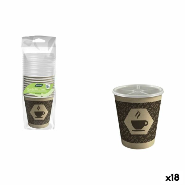 Gläserset Algon Braun 200 ml 10 Stücke (18 Stück)