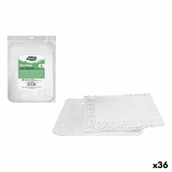 Lebensmittelschalen-Set Algon rechteckig 22 x 28 cm 2 Stücke (36 Stück)