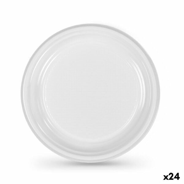 Geschirr-Set Algon Kunststoff 20,5 cm 20,5 x 2 cm 12 Stücke (24 Stück)