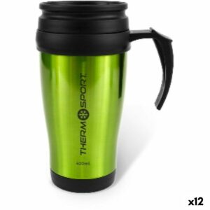 Thermobecher mit Deckel ThermoSport 400 ml (12 Stück)