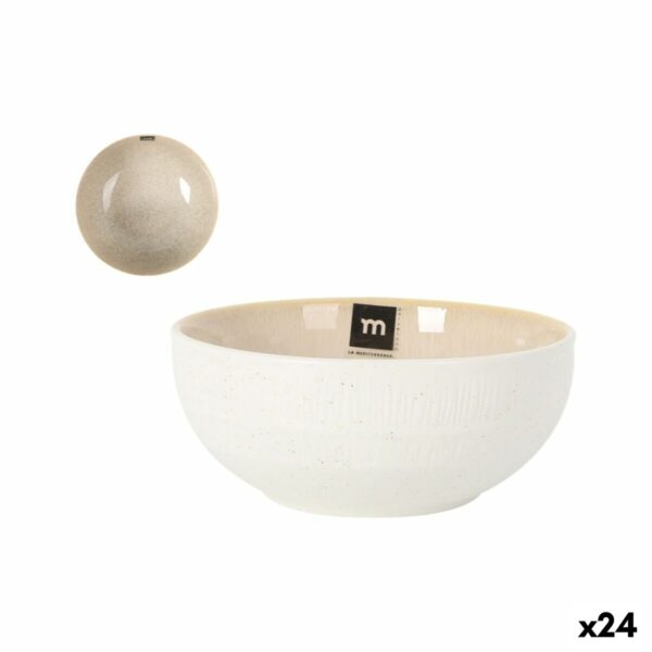 Schüssel La Mediterránea Calobra Beige Ø 15,5 cm (24 Stück)