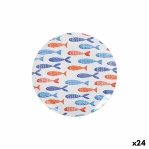 Flacher Teller La Mediterránea Fische 25,5 cm (24 Stück)