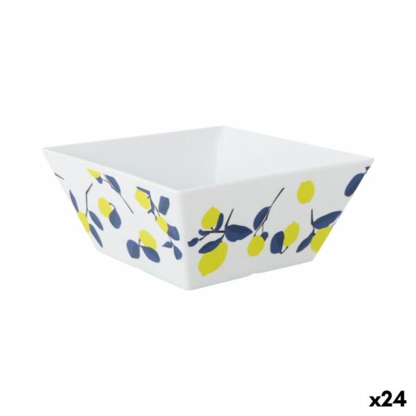 Schüssel für Vorspeisen La Mediterránea Zitronengelb 18 x 18 x 8 cm (24 Stück)