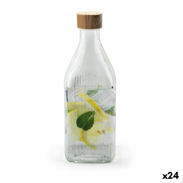 Glas-Flasche La Mediterránea Metall Glas 1 L (24 Stück)