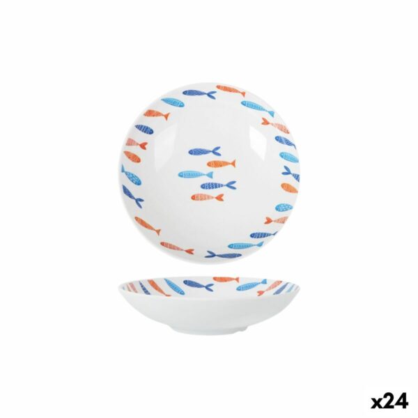 Suppenteller La Mediterránea Fische 21 x 5,3 cm (24 Stück)