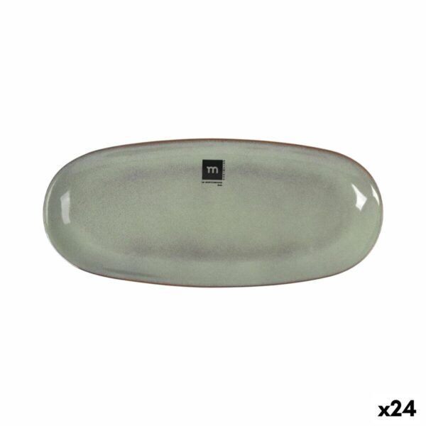 Kochschüssel La Mediterránea Macarella green Oval 29 x 13,5 x 2,4 cm (24 Stück)