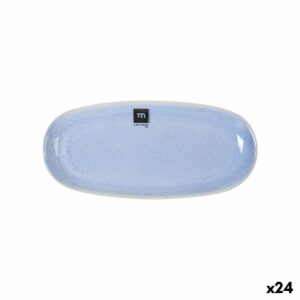 Kochschüssel La Mediterránea Macarella blue Oval 25 x 12 x 2,2 cm (24 Stück)