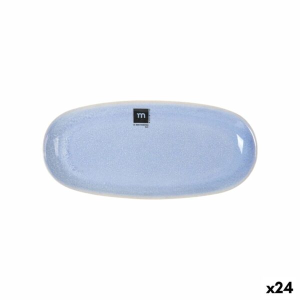 Kochschüssel La Mediterránea Macarella blue Oval 25 x 12 x 2,2 cm (24 Stück)
