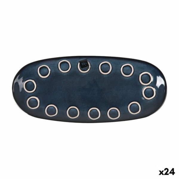 Kochschüssel La Mediterránea Macarella blue Oval 29 x 13,5 x 2,4 cm (24 Stück)