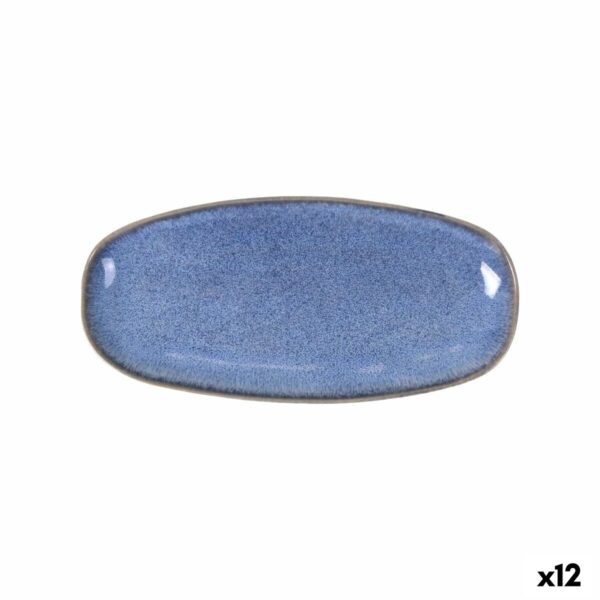 Kochschüssel La Mediterránea Macarella blue Oval 33 x 14,8 x 2,7 cm (12 Stück)