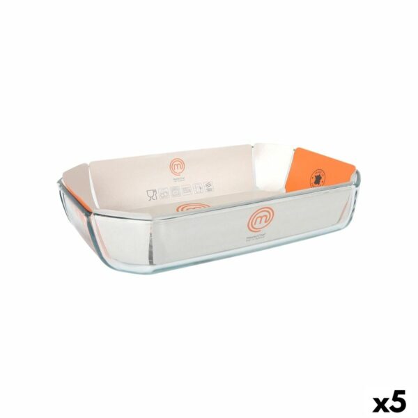 Kochschüssel MasterChef rechteckig 3,2 L 33 x 22 x 6,5 cm 33 x 22 cm (5 Stück)