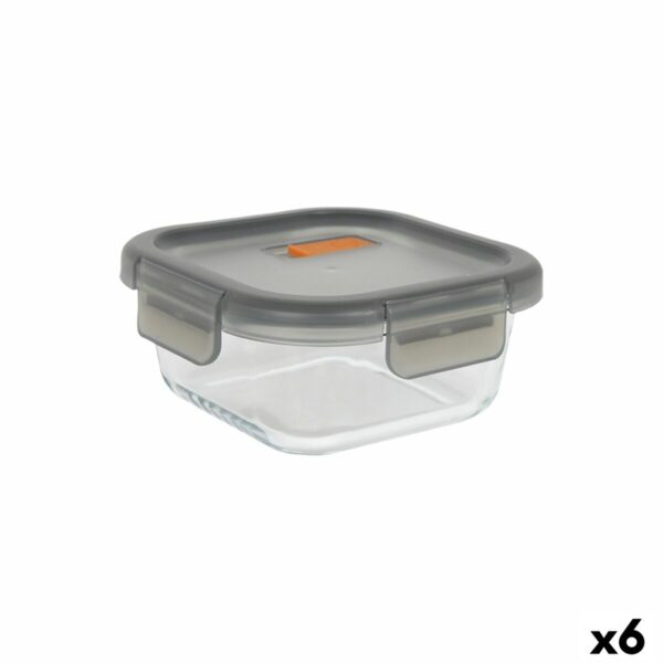 Lunchbox hermetisch MasterChef Grau Durchsichtig karriert 1,1 L (6 Stück)