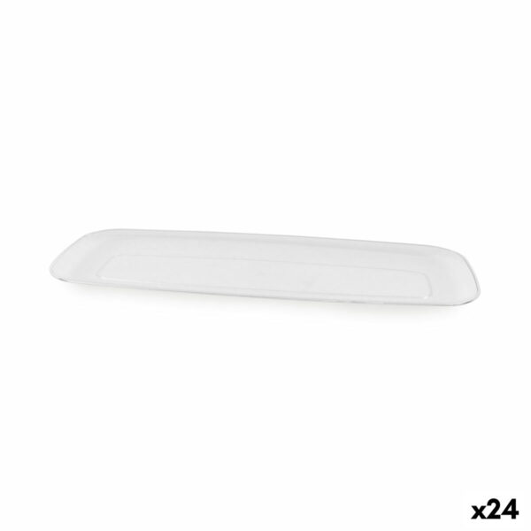 Tablett für Snacks Algon rechteckig 44,5 x 16,6 x 2,4 cm (24 Stück)