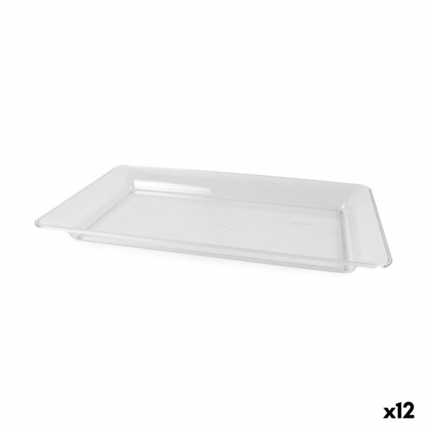 Tablett für Snacks Algon rechteckig 46 x 28 cm (12 Stück)