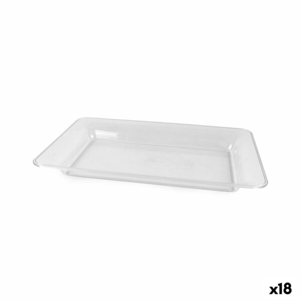 Tablett für Snacks Algon rechteckig 36 x 23 cm (18 Stück)