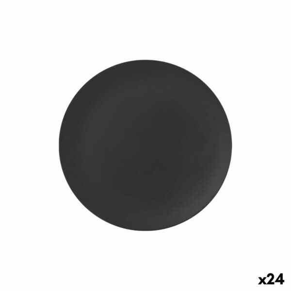 Flacher Teller La Mediterránea Schwarz 25,5 cm (24 Stück)