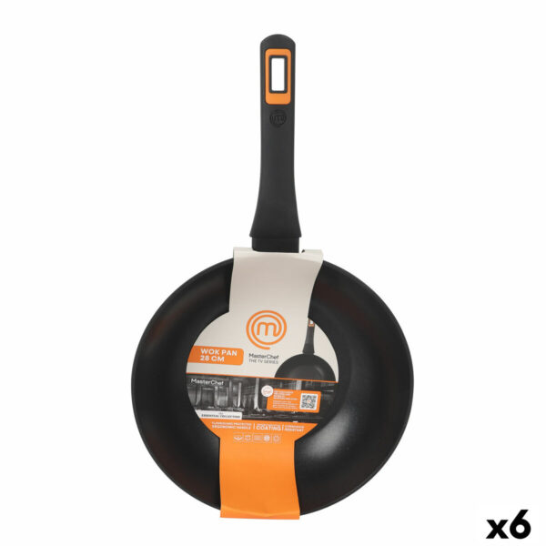 Wok Pfanne MasterChef 28 cm (6 Stück)