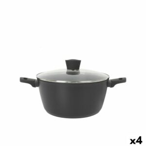 Topf mit Deckel MasterChef 28 cm (4 Stück)