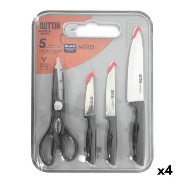 Messerset Quttin Nero 5 Stücke (4 Stück)