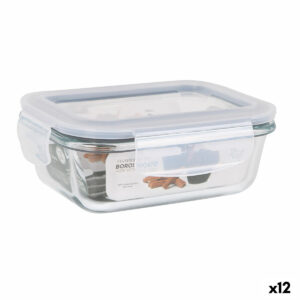 Lunchbox hermetisch Santa Clara Durchsichtig rechteckig 375 ml (12 Stück)