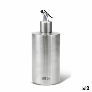 Ölfläschchen Quttin Silberfarben Edelstahl 550 ml (12 Stück)