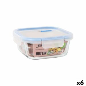 Lunchbox hermetisch Quttin Boho Durchsichtig 750 ml (6 Stück)