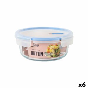 Lunchbox hermetisch Quttin Boho Durchsichtig 0,9 l (6 Stück)
