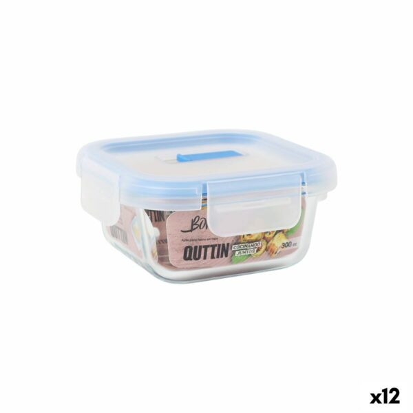Lunchbox hermetisch Quttin Boho Durchsichtig 0,3 L (12 Stück)