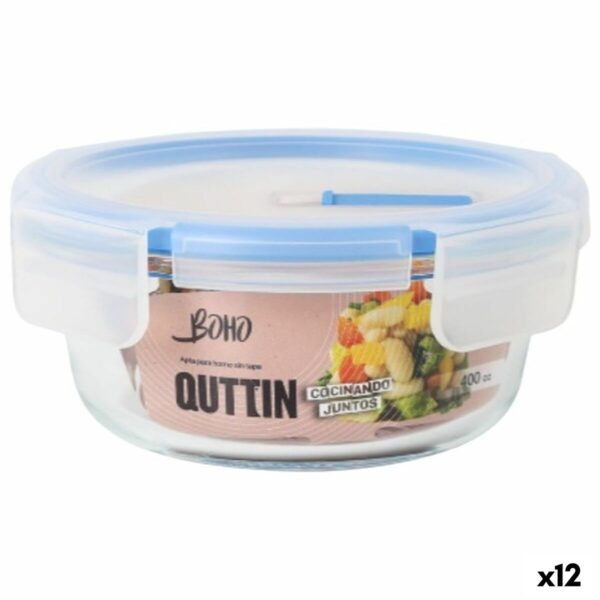 Lunchbox hermetisch Quttin Boho Durchsichtig 0,4 l (12 Stück)