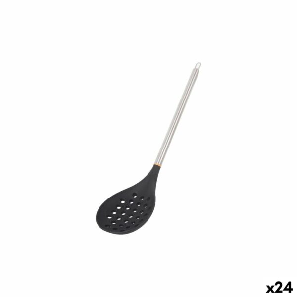 Schaumlöffel MasterChef Silikon Edelstahl 34 cm (24 Stück)