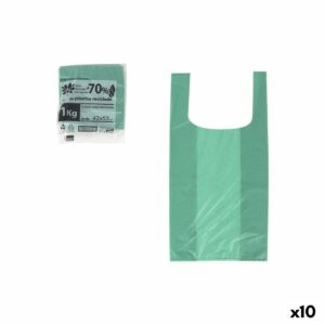 Wiederverwendbare Tasche Inde grün 42 x 53 cm (10 Stück)