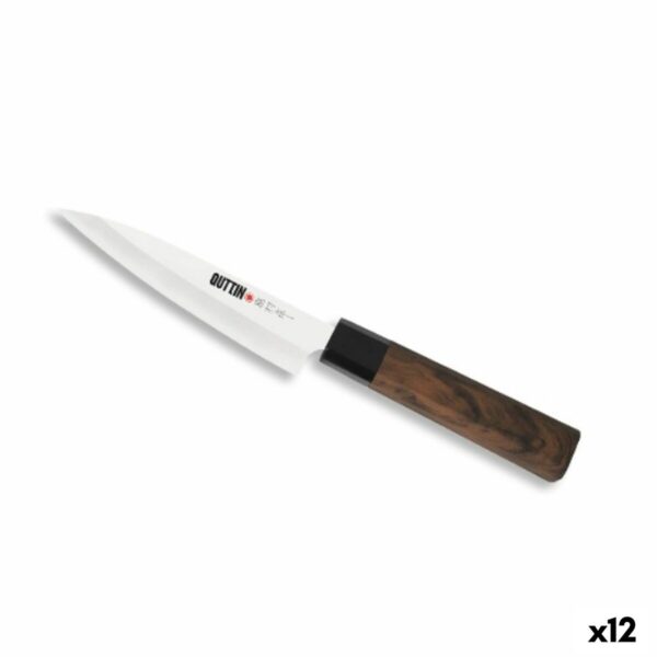 Küchenmesser Quttin Banno Takamura Braun Silberfarben 12 cm (12 Stück)