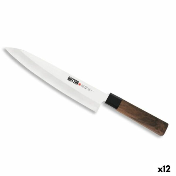 Küchenmesser Quttin GYUTOU Takamura Braun Silberfarben 20 cm (12 Stück)