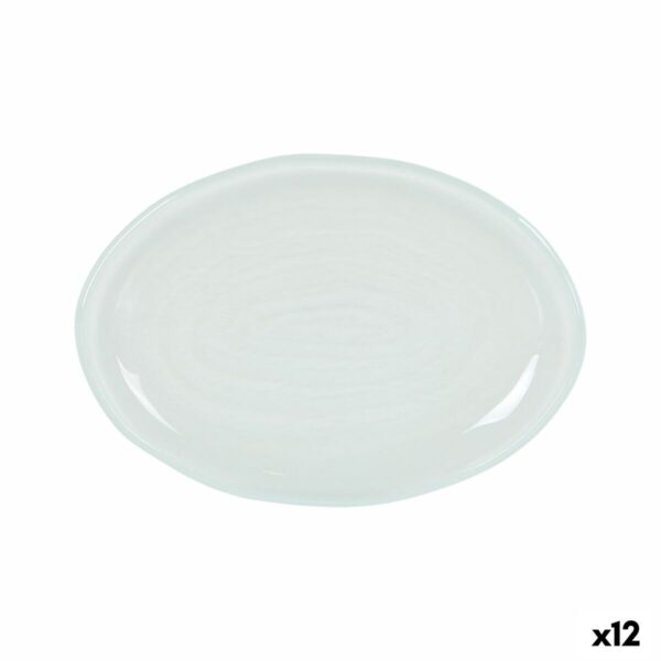 Tablett für Snacks Oval 17 x 12 cm (12 Stück)
