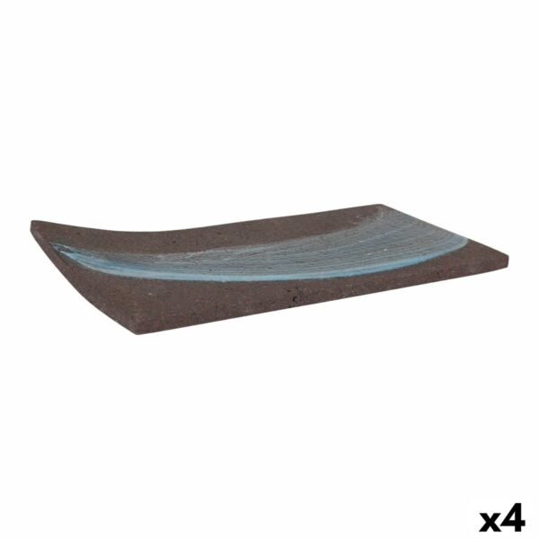 Tablett für Snacks Pompeya rechteckig 30 x 35 cm (4 Stück)