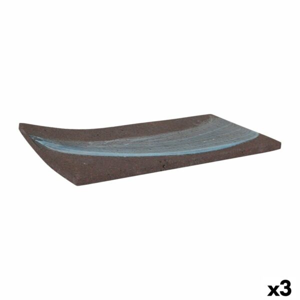 Tablett für Snacks Pompeya rechteckig 24 x 12 x 1 cm (3 Stück)