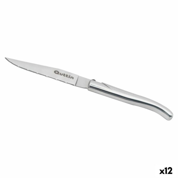Fleischmesser Quttin Kobe Silberfarben 10,5 cm (12 Stück)