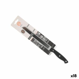 Brotmesser MasterChef 20 cm Schwarz Silberfarben (18 Stück)